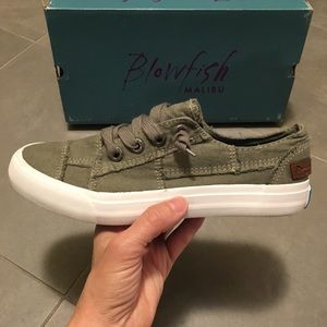 blowfish green sneakers